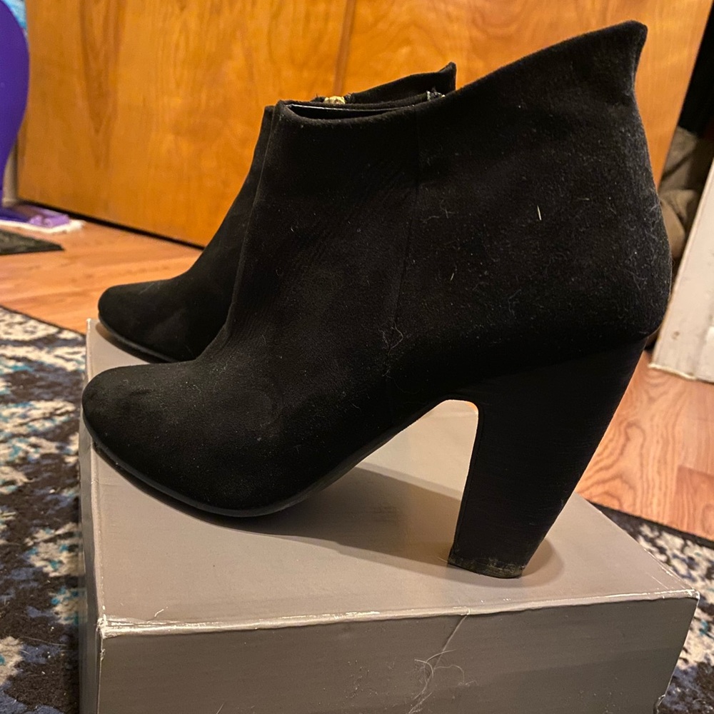 Abound black suede ankle boots